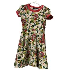 Rock your kid RYK girls tunic dress witb pockets sz 7 vintage floral flared